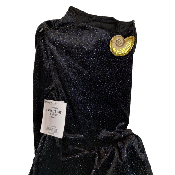 Disguise Girls Small (6-6X) Disneys Little Mermaid Ursula Halloween Costume - Picture 7 of 7